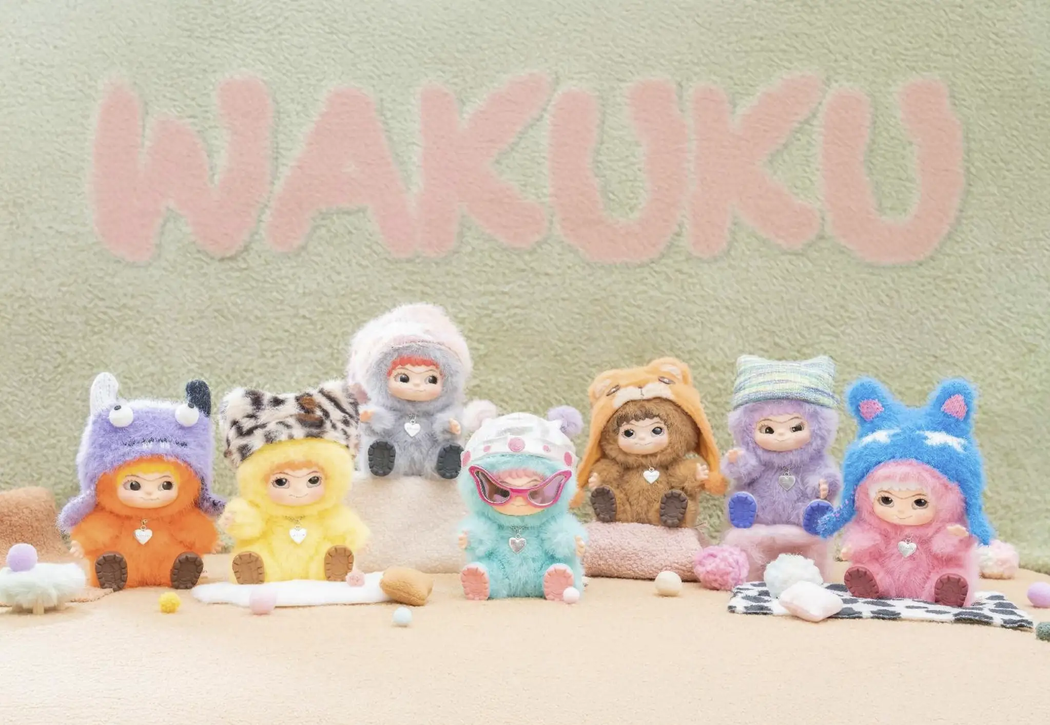 Fuzzy Trendy Fun Party Series, from the WAKUKU range
